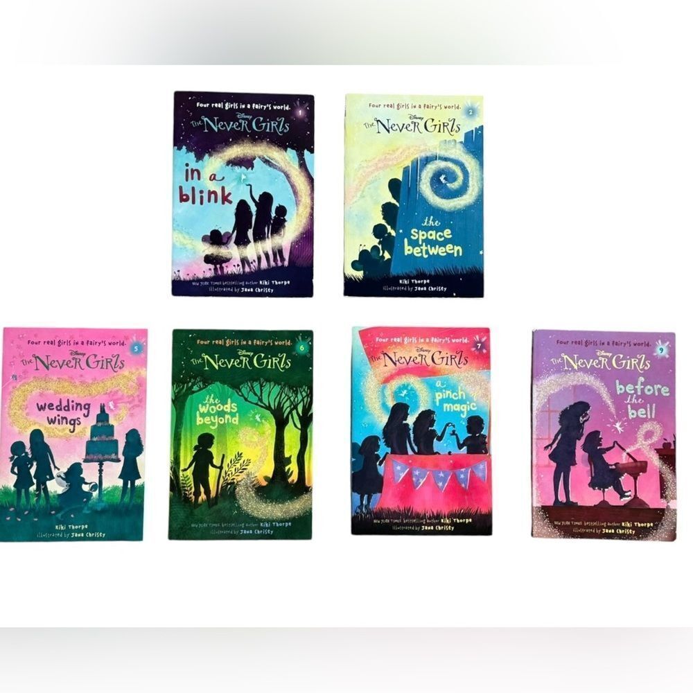 Disney The Never Girls Bundle of 6 Paperback Kids Fiction Books.